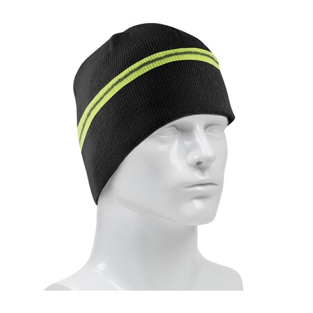 Pip Winter Beannie Cap with Reflective Stripe 360-BEANNIEBK